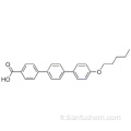 Acide [1,1 &#39;: 4&#39;, 1 &#39;&#39; - terphényl] -4-carboxylique, 4 &quot;- (pentyloxy) - CAS 158938-08-0